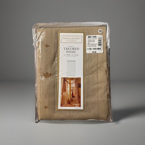 Croscill Classics Tailored 1 Panel 40Wx84L Multi Empress Sheer Style 9055 NIP