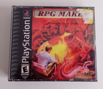 RPG MAKER KOFFER MIT HANDBÜCHERN. OHNE SPIELDISKETTE. PLAYSTATION 1.