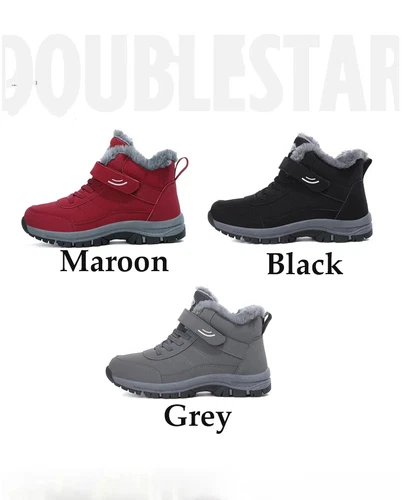 Men Snow Boots Winter Thick Insulation Non-slip Lightweight Cotton Shoes Black - Bild 14 von 27