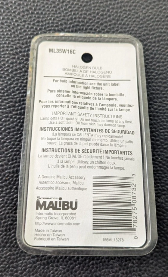 Malibu 35Watts ML35W16C 12V Low Voltage Light Bulbs MR16  Bulb FREE SHIP - Image 2 of 2