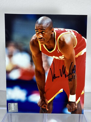 VERNON MAXWELL Signed Autographed 8x10 Photo Houston Rockets NBA