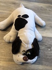 Tonka Pound Puppies 20" White Spotted Brown Stuffed Plush Dog 1985 Vintage