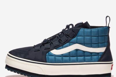 VANS SK8-HI SLIP-ER men's sneakers V8881 WP NAVY BLUE | eBay