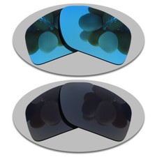 Sky Blue Grey Black Polarized Replacement Lenses For-Oakley Big Taco OO9173