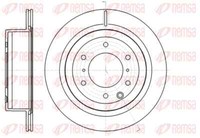 Remsa 2X Bremsscheibe Hinten Ø331.8 Mm BelüFtet FüR Mitsubishi Pajero IV V80