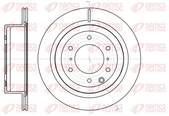 Remsa 2X Bremsscheibe Hinten Ø331.8 Mm BelüFtet FüR Mitsubishi Pajero IV V80-image
