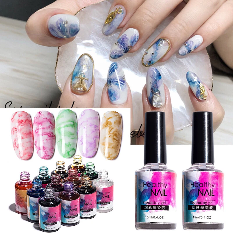 6/12pcs Solid Glam Glitter Nail Paint Watercolor Ink Blooming Flower Nail  Art Pigment Shimmer Auroras Decor Accessories Gl1838-1 - Nail Glitter -  AliExpress