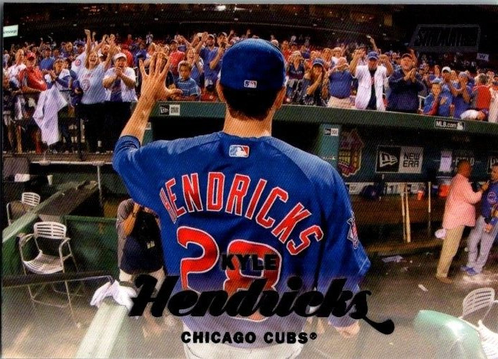 2017 TOPPS STADIUM CLUB BLACK FOIL PARALLEL #123 KYLE HENDRICKS