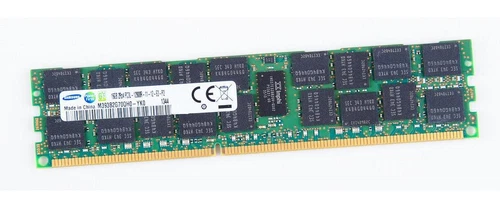 Samsung 1x 16GB DDR3-1600 RDIMM PC3L-12800R Dual Rank x4 Module M393B2G70QH0-YK0