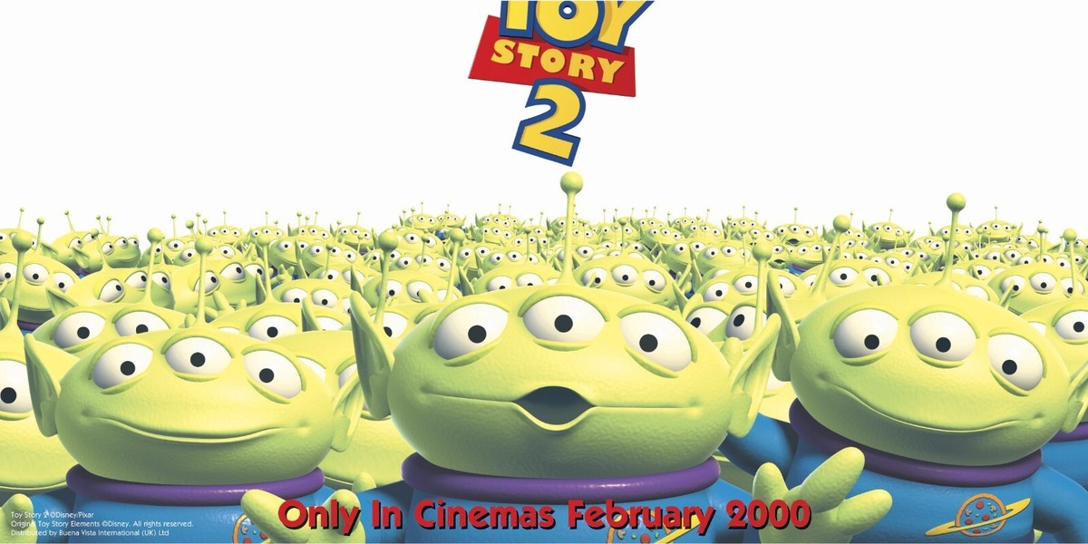 1999 Toy Story 2 Movie Poster 11X17 Woody Buzz Lightyear Andy Rex