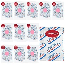 Oxygen Absorbers for Food Storage W/ Oxygen Indicator, 100cc - 2500cc, 110-pack