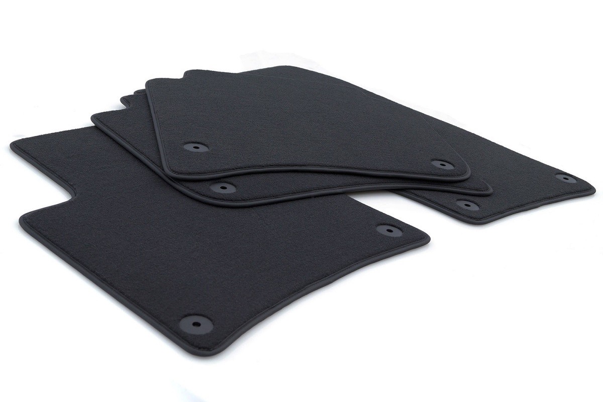 Tapis de sol VW Touareg 7P depuis 2010 moquette velours noir haute densité