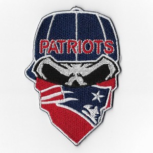 New England Patriots Iron On Patches Embroidered Patch Applique Skull Mask Fn 805130301542 Ebay