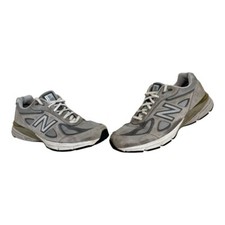 New Balance Womens 990 V4 Gray Suede Running Shoes Size 9.5 Made In USA W990GL4