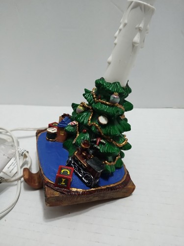 Vintage Cast Iron Christmas Tree Stocking Holder Mantle Hook With Light Rare - Picture 14 of 19