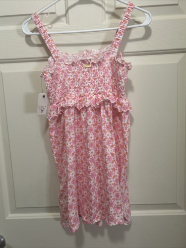 Billabong Kids' Girls' Youth Summer Play Daisy Ruffle Pink Dress Size L/12 - Picture 5 of 6
