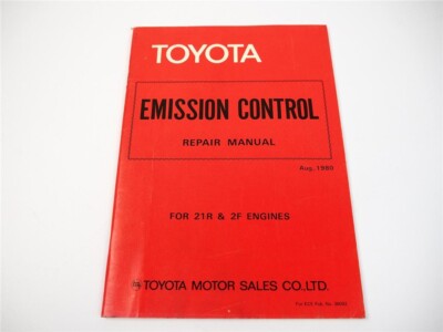Toyota 21R 2F Engine Emission control Repair manual Land Cruiser FJ40 FJ43 45 60