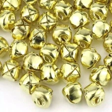 100 Pcs Jingle Bells Bulk, 1 Inch Craft Bells for DIY Christmas Home Decoration 