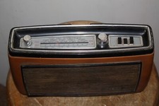 Ancien poste radio portable / Transistor Reela vintage cuir poignée  années 50