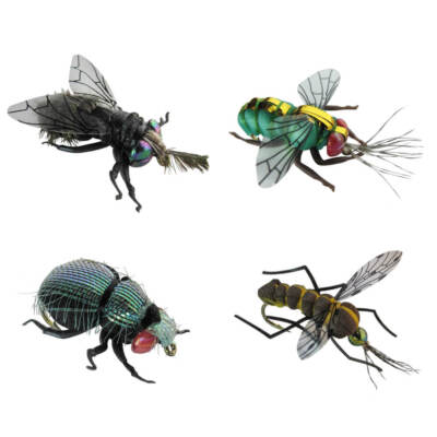 Jenzi imitation insects XL 4pcs Fly Gold Fly Bug Mosquito Bait
