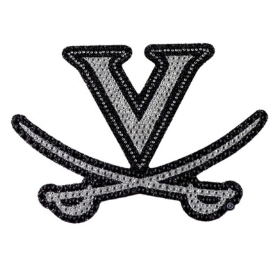 Virginia Cavaliers Bling Decal Auto NCAA Team Sparkle Glitter Adhesive Emblem