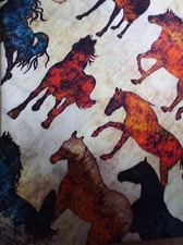 Lots-Lots of HORSES, Wild Rag,  Fancy Painted, Silk Scarf, Cowboy Wild Rag,