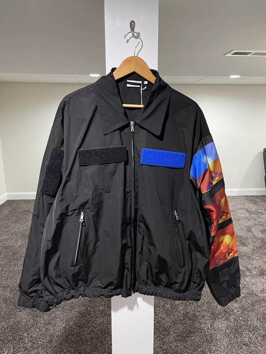 Dries Van Noten Black Len Lye Edition Patch Jacket size Large