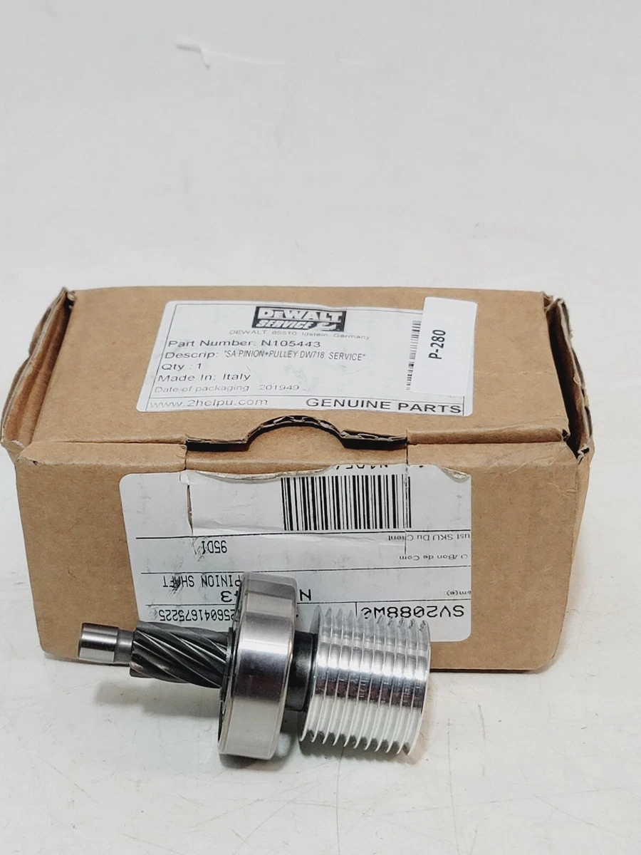 DeWalt OEM Part N105443 Miter Saw Pinion Shaft DW716 DW718 DWS780 