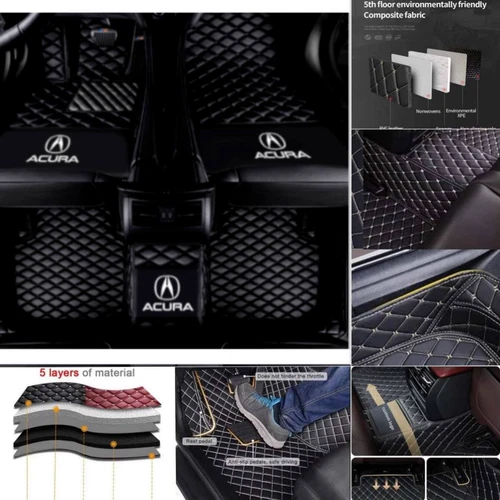 For Acura ILX MDX NSX RDX RL TL TLX TSX ZDX Car Floor Mats Waterproof Carpets - Picture 6 of 28