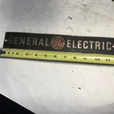General Electric GE Vintage All Metal (Aluminum) Appliance Badge Or Welder