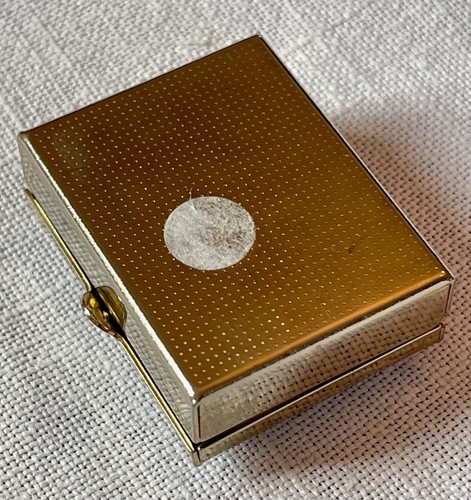 Vintage Silber Teller & Keramik Doppel Pillendose Italien YY114 - Bild 2 von 4