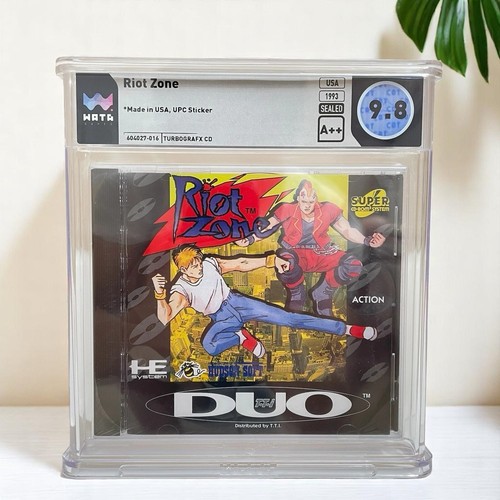 Riot Zone • TurboGrafx 16 CD • WATA 9.8 A++ • Not VGA CGC • Gem Mint • Key Title