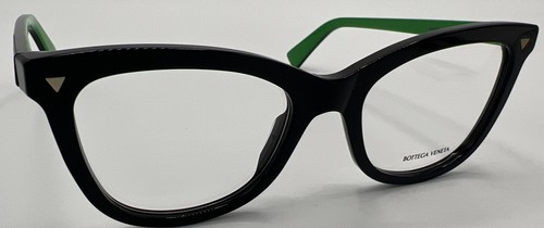 Bottega Veneta BV1226O 005 Eyeglasses Women's Black/Green Full Rim Cat Eye 52mm - Picture 4 of 9