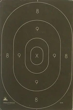 Official NRA B-27C silhouette target centers [12-3/8" x 18-1/2"] (250) FREE SHIP