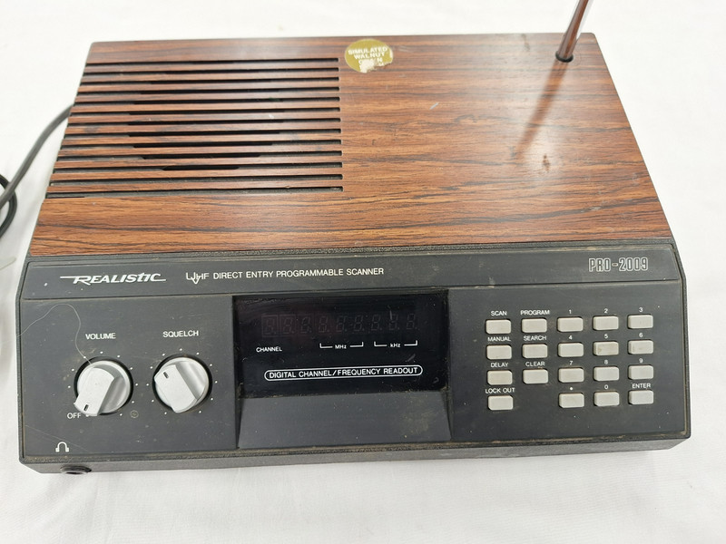 Realistic Pro-2009 Direct Entry Programmable Scanner W/ Antenna Tested Works
