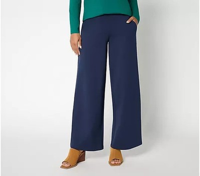 Denim & Co. Regular EasyWear French Terry Wide Leg Pants NWT A734035