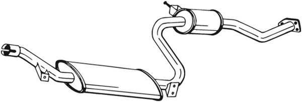 Bosal MittelschalldäMpfer 282-409 FüR V40 Volvo S40 1 644 645-image