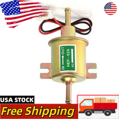 #ad 1x 24V Electric Fuel Pump HEP 02A Universal Inline Low Pressure Gas Diesel $21.66