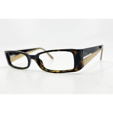 Prada VPR 16G Tortoise Shell Eyeglasses Frames 51-17-135 Made in Italy 766-101