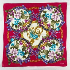 Vintage Celine Handkerchief Pocket Square Bandana Neckerchief