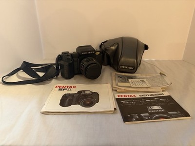 Pentax SF1 35mm Film Camera Tested Working + SMC Pentax-F 35-70mm Lens Case