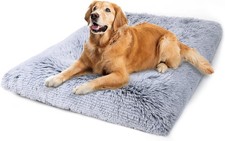 Vonabem Large Dog Bed Crate Pad 36 inch, Washable 35.0L x 23.0W x 2.0Th, Grey