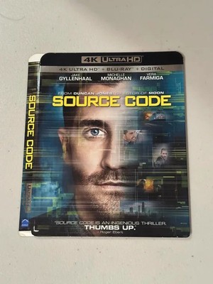 Source Code 4K Blu-Ray SLIPCOVER ONLY NO MOVIE, ARTWORK, CASE, Etc