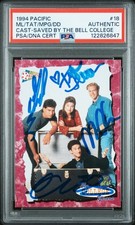 1994 Saved by The Bell GOSSELAAR, LOPEZ, DIAMOND & THIESSEN Signed Card PSA Slab