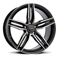 19" Romac Venom Black Polished 19x8.5 Wheels Rims Fits Audi Q3