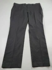 Perry Ellis Portfolio Men's Dress Pants Dark Grey Pinstripe Size 36 X 32