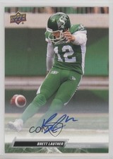 2023 Upper Deck CFL Auto Brett Lauther #3 Auto 2b2