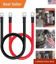 Versatile 5 AWG 20-Inch Battery Cables with  PVC Insulation & 3/8'' Lugs