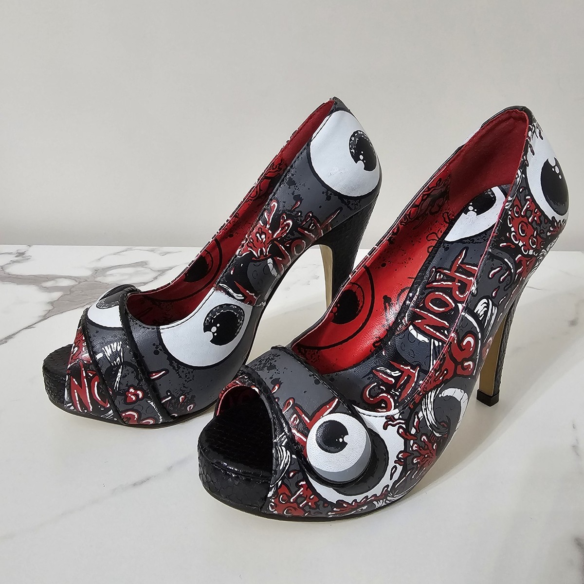 Iron Fist Cool Platform Heels Iron Fist Shoes Iron Fist Green Pink