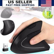 Ergonomic Optical Vertical Mouse 6 Keys USB Wireless Mice 2.4GHz 1600DPI for PC